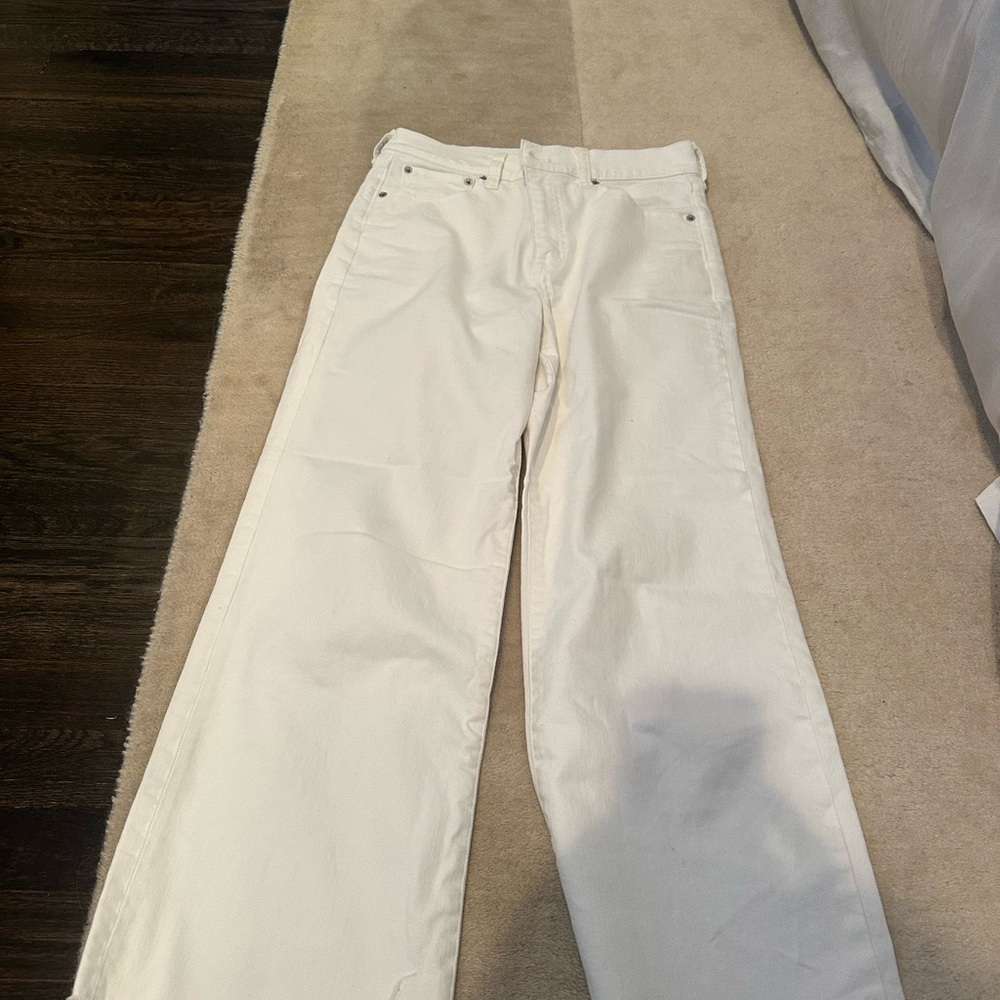 J. Crew Wide-Leg cropped jeans